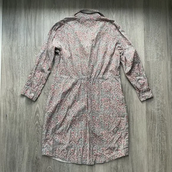 Tommy Hilfiger Women's Floral Shirt Dress Roll Tab Sleeve Boho Cottagecore S - Picture 14 of 14